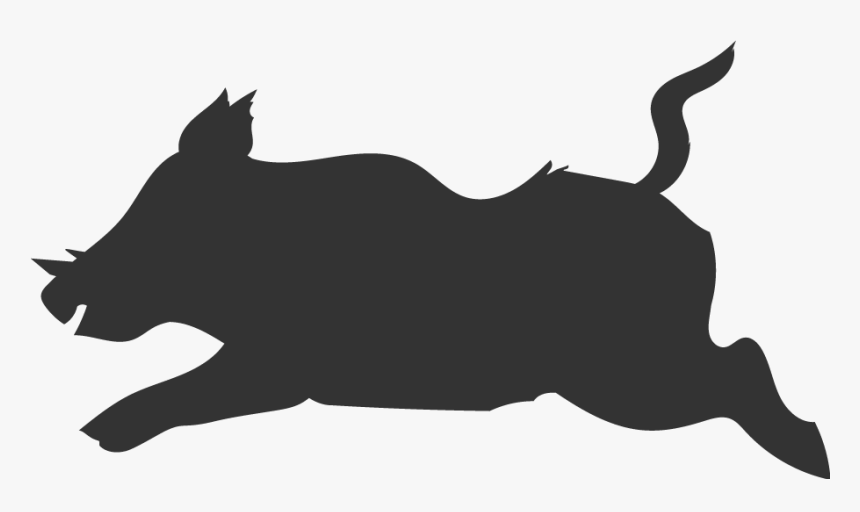 Wild Boar Silhouette Clip Art, HD Png Download, Free Download