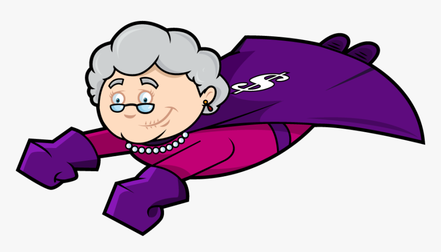 Flying Granny , Png Download, Transparent Png, Free Download