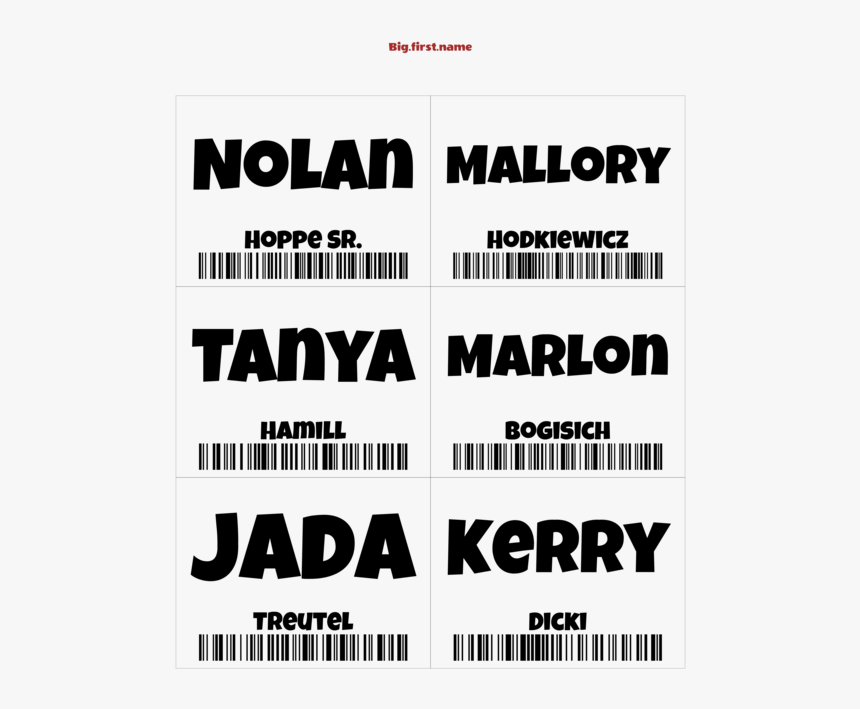 Nametag Name Badge Design Big Qr Code, HD Png Download, Free Download