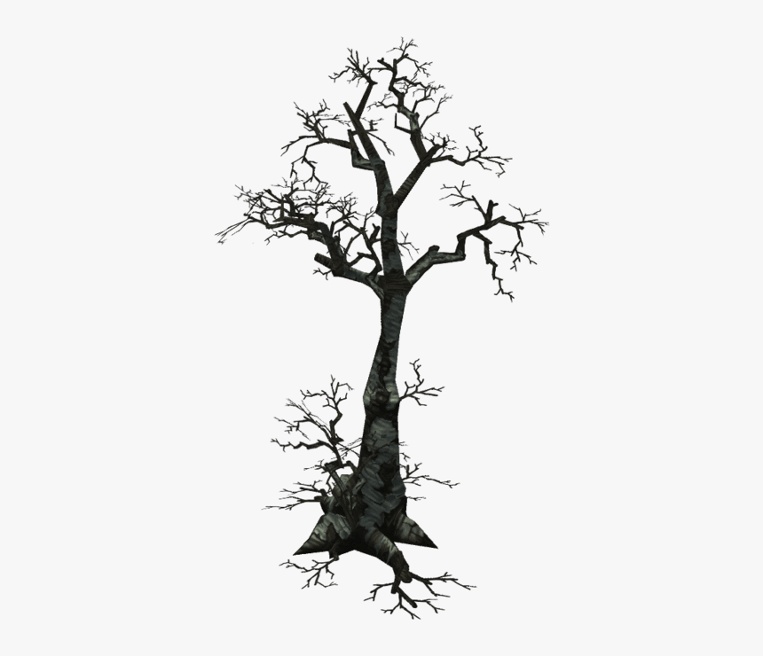 Dead Tree Silhouette Png, Transparent Png, Free Download