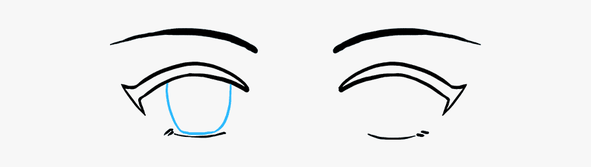 How To Draw Anime Eyes, HD Png Download, Free Download