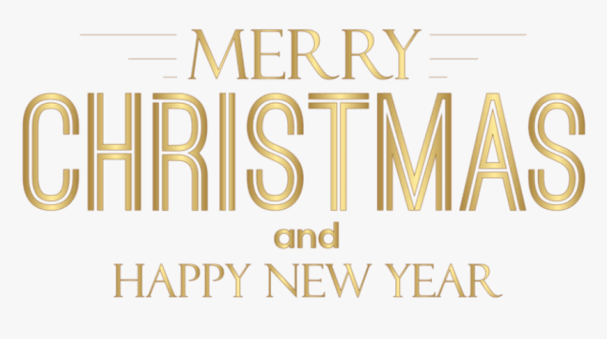 Free Png Merry Christmas And Happy New Year Text Png, Transparent Png, Free Download