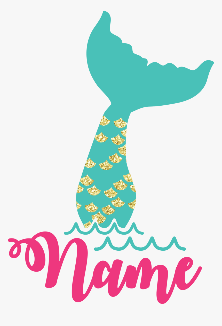 Mermaid Tail Silhouette Png, Transparent Png, Free Download
