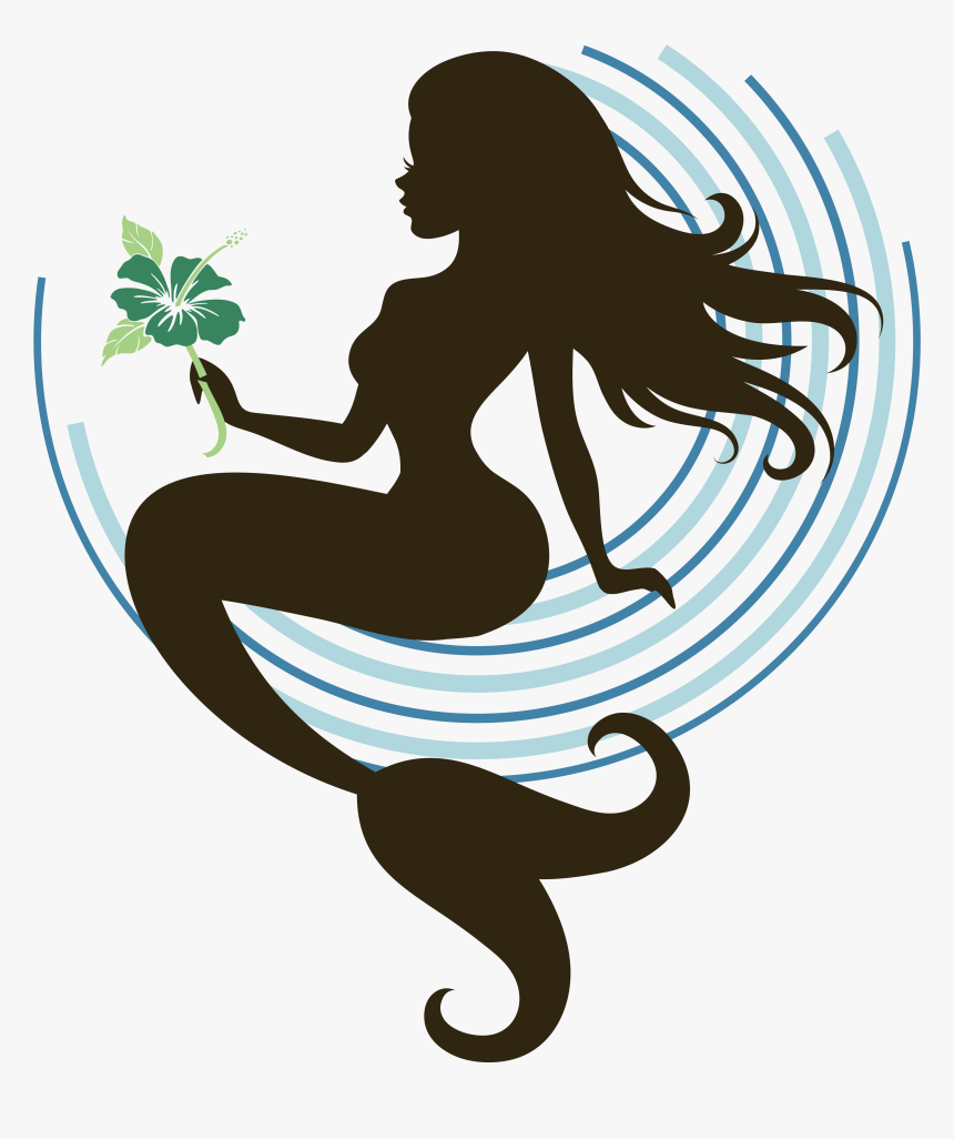 Color Mermaid Silhouette Clipart , Png Download, Transparent Png, Free Download