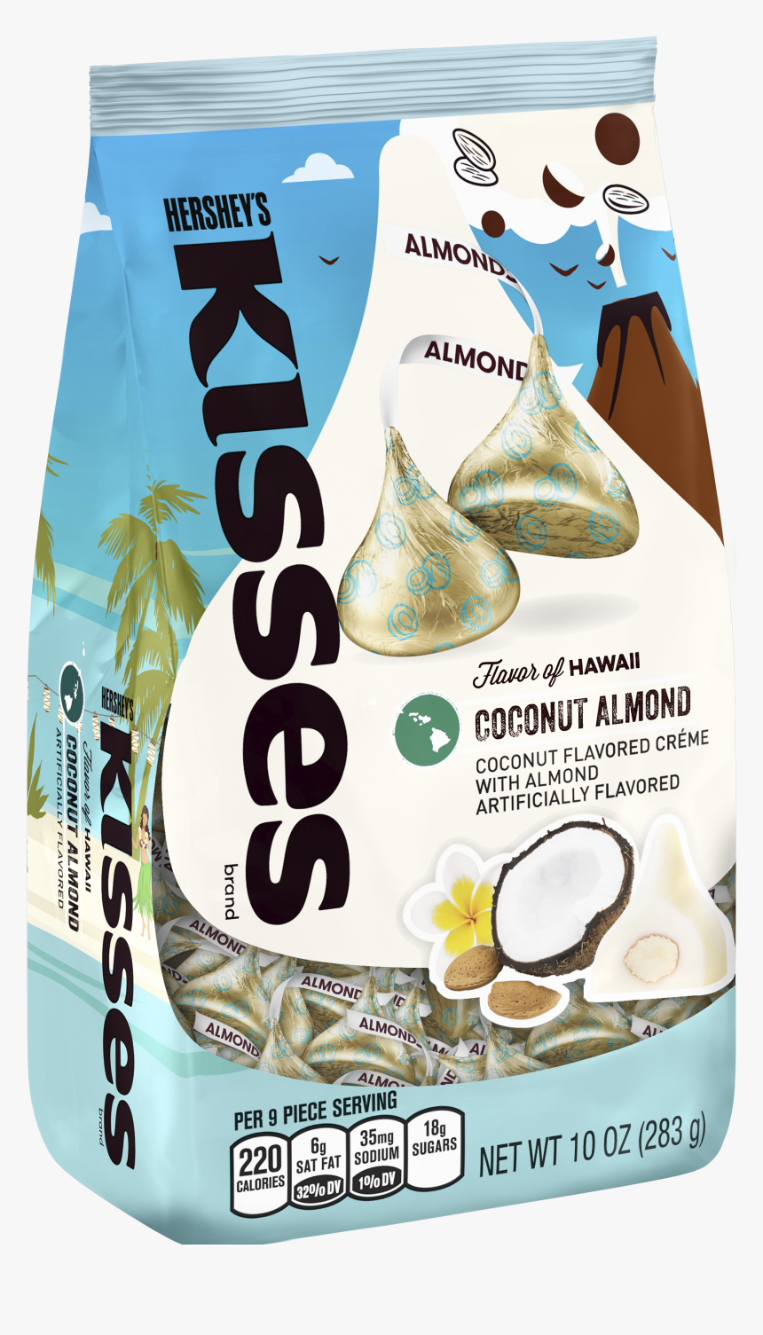 Hershey"s Kisses Coconut Almond Flavored Candies Taste, HD Png Download, Free Download