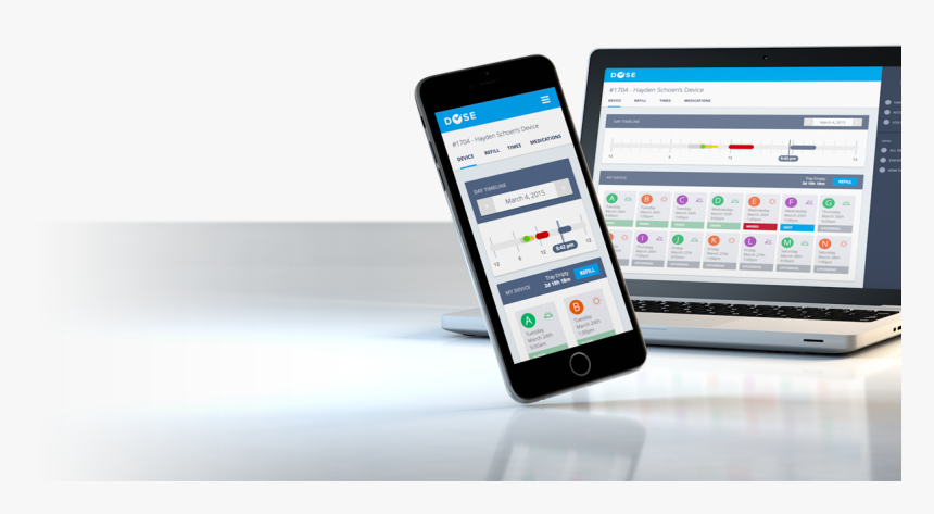 Phone And Laptop With Dose App, HD Png Download, Free Download