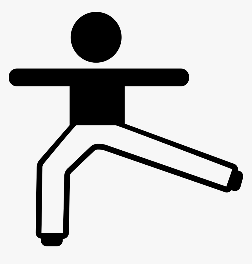 Man Stretching Arms And One Leg And Flexing The Other, HD Png Download, Free Download