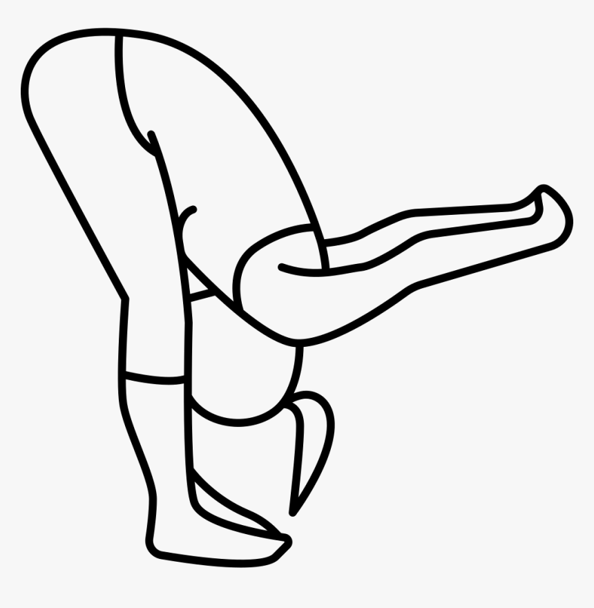 Woman Flexing Waist To Feet, HD Png Download, Free Download