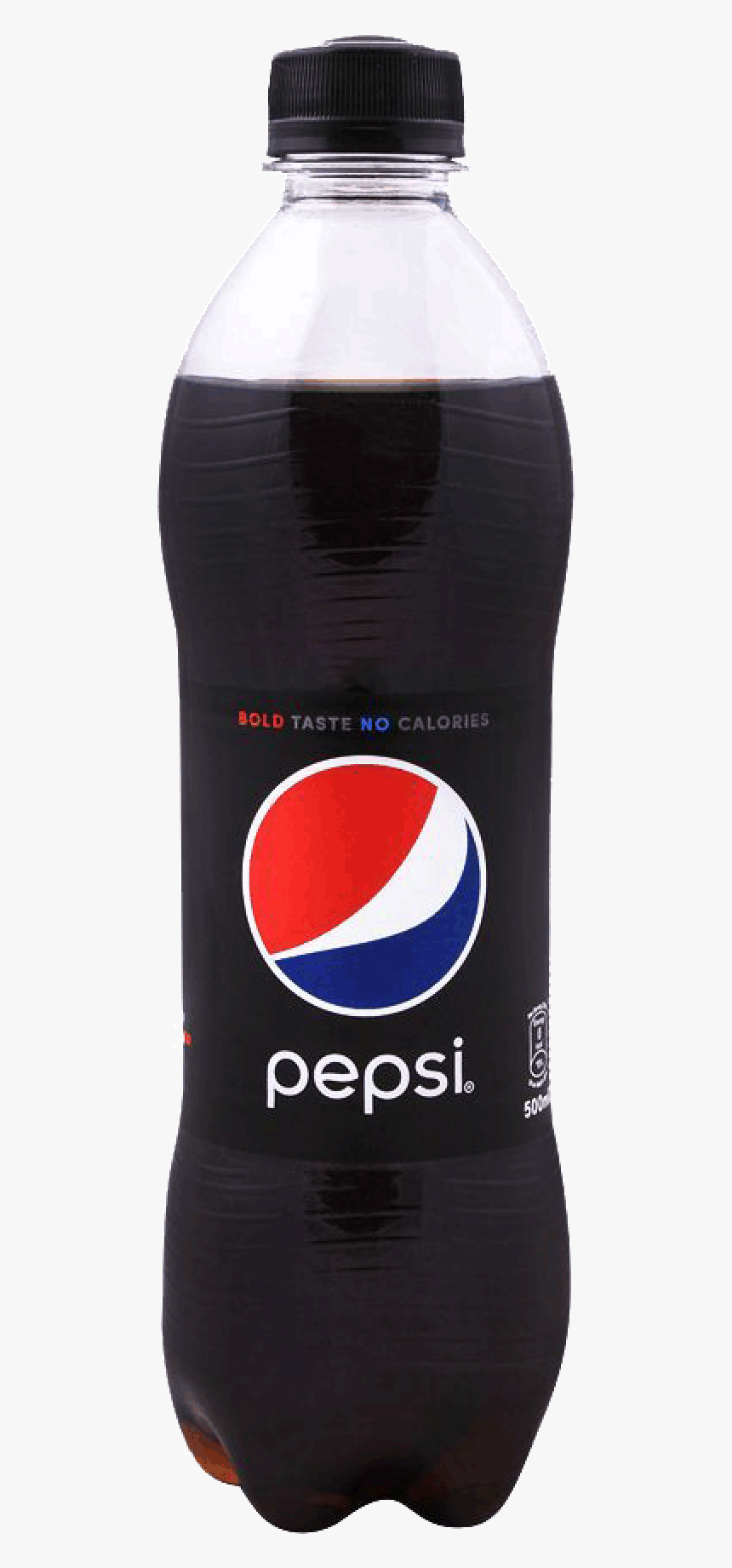 Pepsi Black Bottle 500 Ml, HD Png Download, Free Download