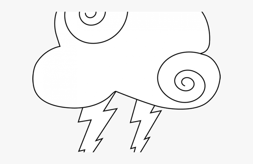 Lightning Clipart Dark Clouds, HD Png Download, Free Download