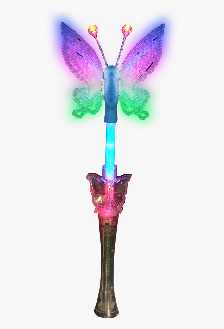 Rainbow Butterfly Wand, HD Png Download, Free Download