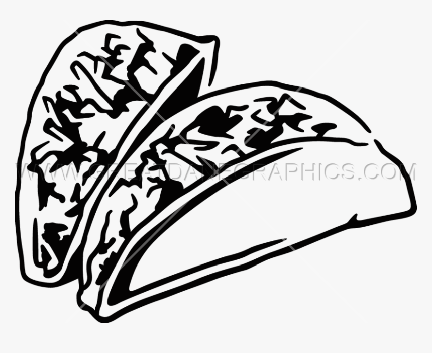 Taco Clipart Silhouette, HD Png Download, Free Download