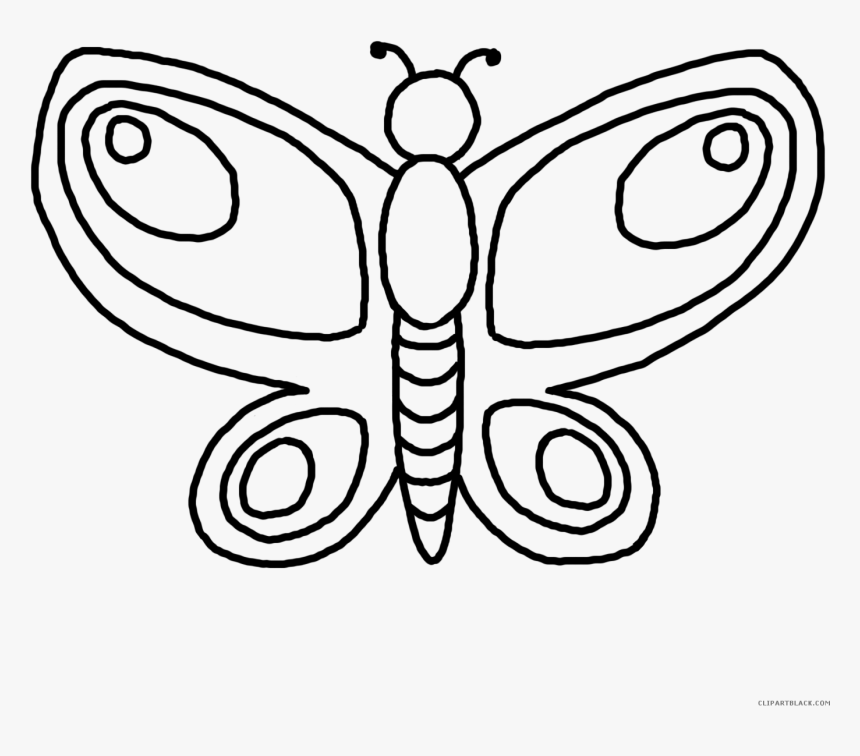 Butterfly Drawing Clip Art, HD Png Download, Free Download
