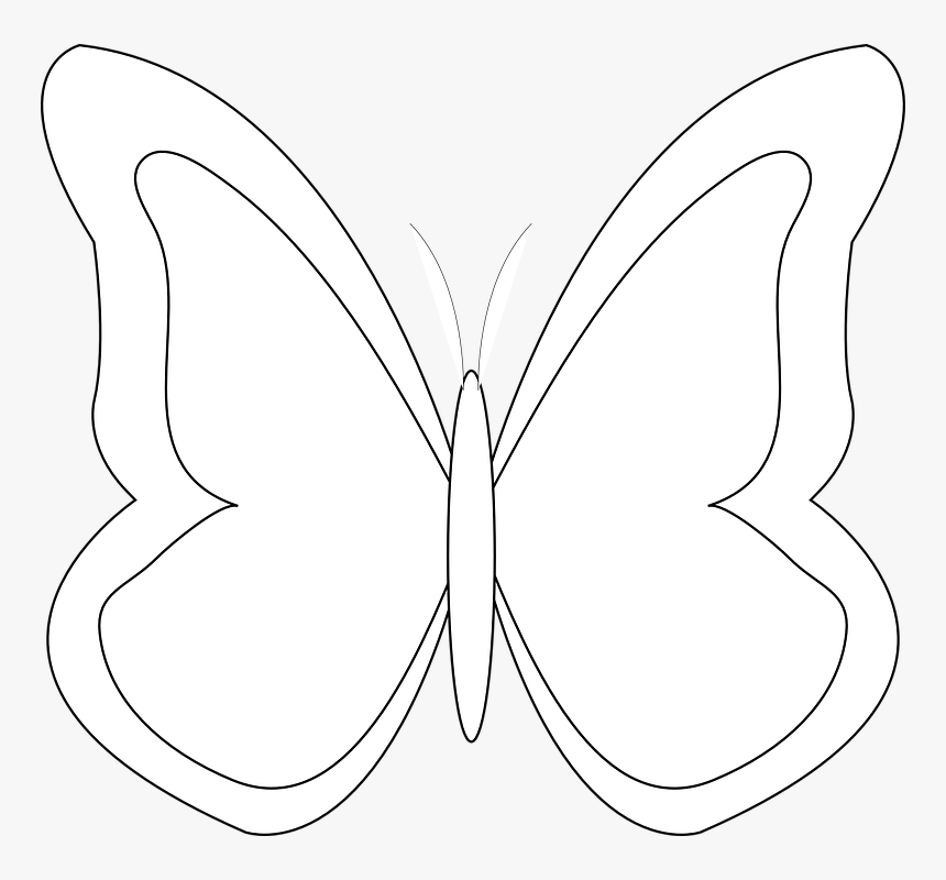 Butterfly, Flying, Insect, Monarch, Bug, Outline, HD Png Download, Free Download