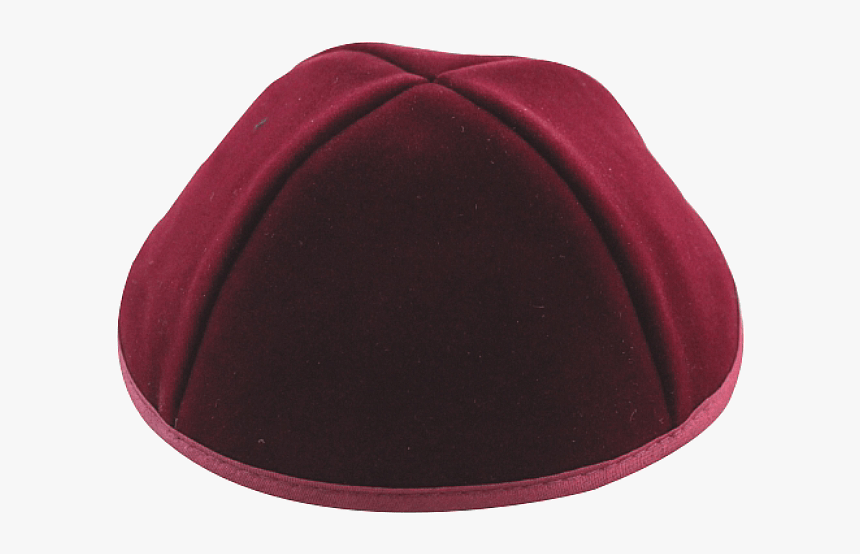 Burgundy Velvet Yarmulke From Israel The Holy Land, HD Png Download, Free Download