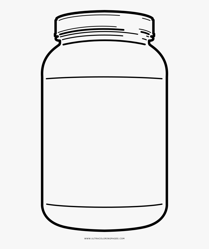 Complete Mason Jar Coloring Page Ultra Pages On, HD Png Download, Free Download