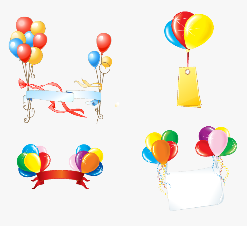 Party Balloons Vectors, HD Png Download, Free Download