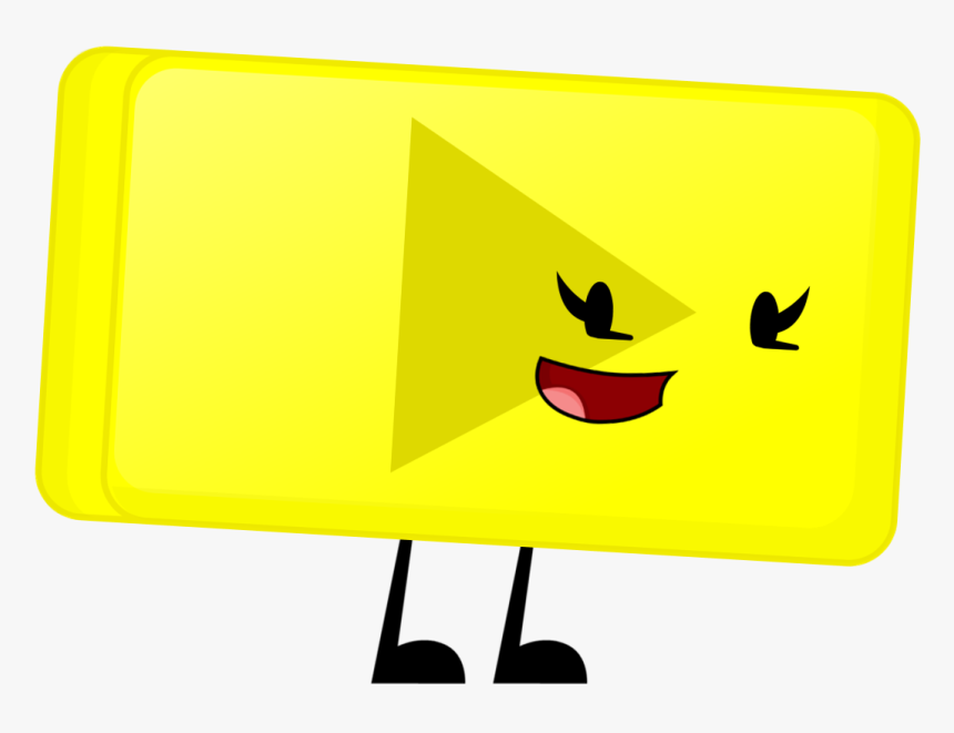 Yellow Play Button Pose, HD Png Download, Free Download