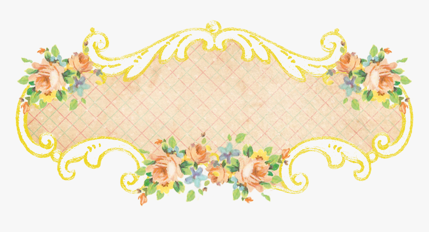 Floral Banner Png, Transparent Png, Free Download