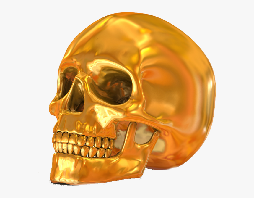 Transparent Gold Skull Png, Png Download, Free Download