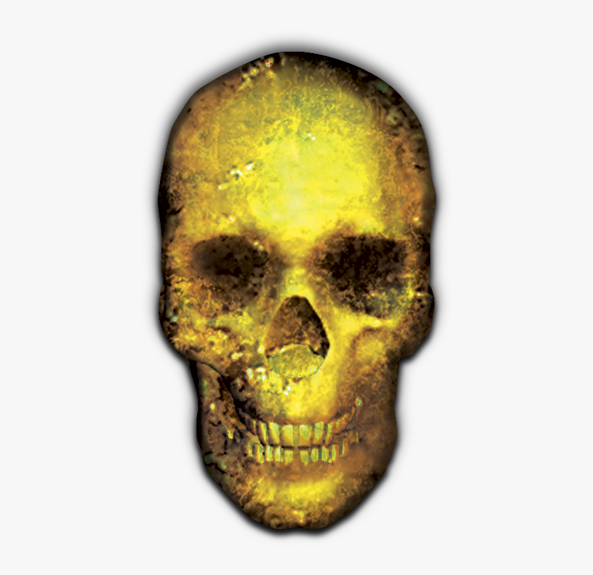 Gold Skull Png, Transparent Png, Free Download