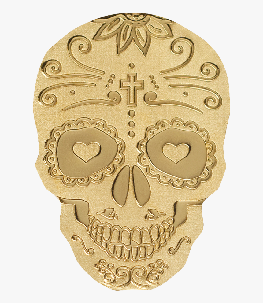 Gold Skull Png, Transparent Png, Free Download