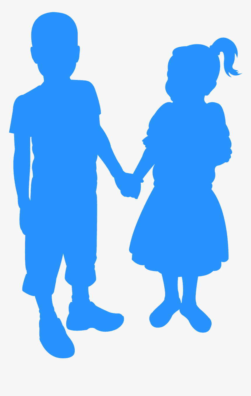 Couple Silhouette Holding Hands Png, Transparent Png, Free Download