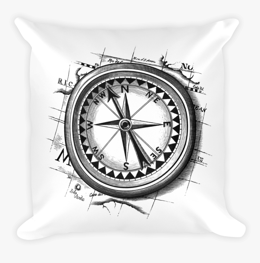 Nautical Compass Pillow, HD Png Download, Free Download