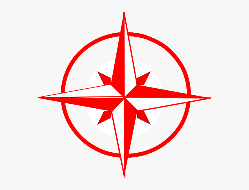 Red Compass Clip Art At Clker, HD Png Download, Free Download