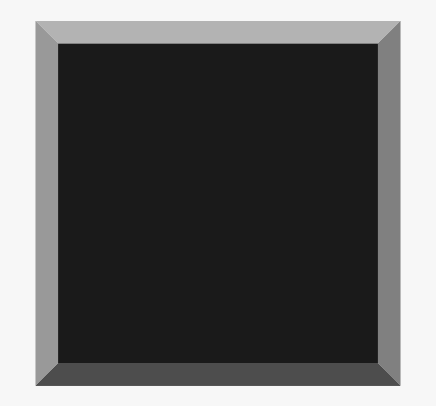 White Square With Black Outline Png - Intensivet