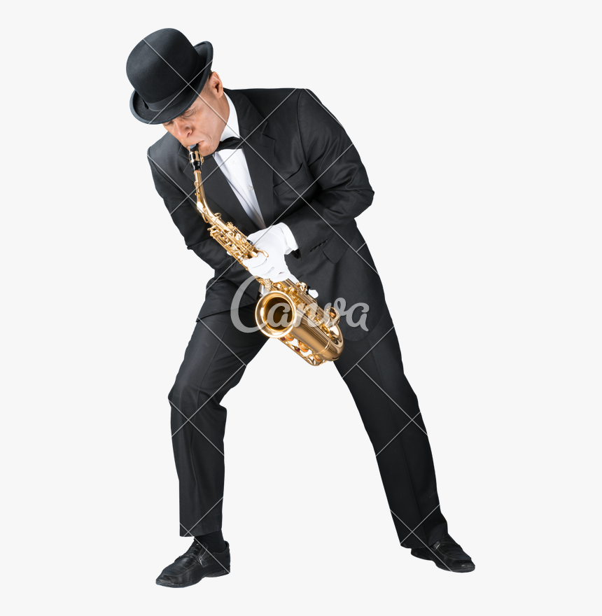 Clip Art Man Playing Saxophone, HD Png Download, Free Download
