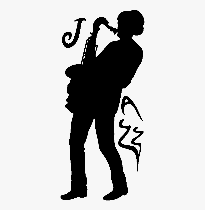 Saxophone Silhouette Png, Transparent Png, Free Download