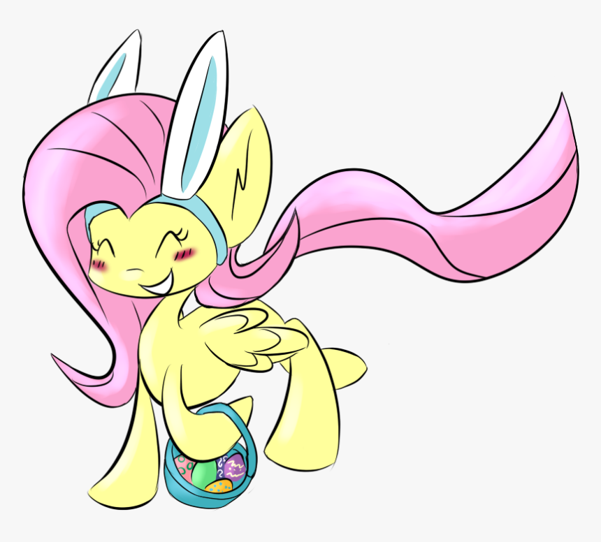 Fuzzlepuzzle, Bunny Ears, Easter, Easter Egg, Fluttershy,, HD Png Download, Free Download