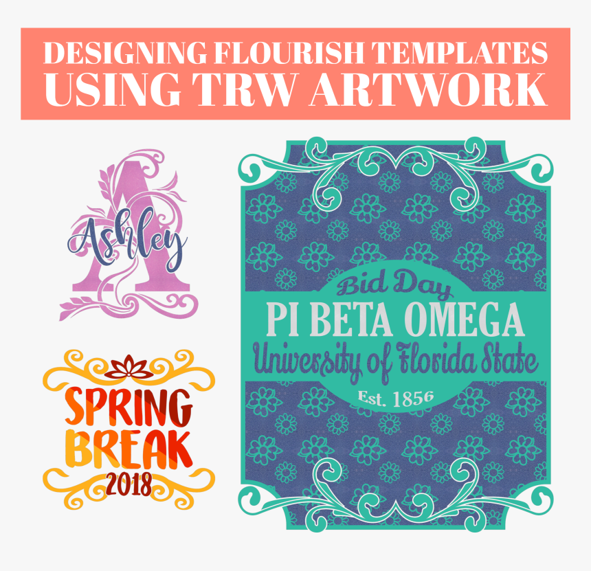 3/28/18 Designing Flourish Templates Using Trw Artwork, HD Png Download, Free Download