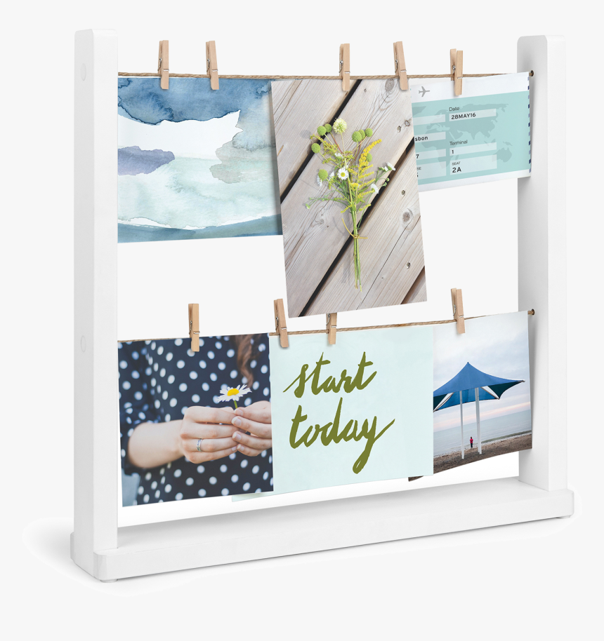 Hanging Polaroid Frame Png, Transparent Png, Free Download