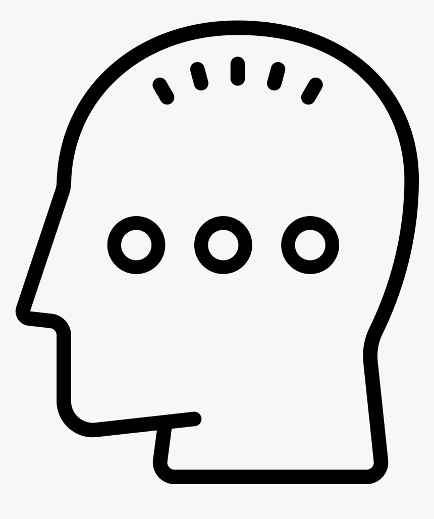 There Is An Outline Shaped Like A Face, HD Png Download, Free Download