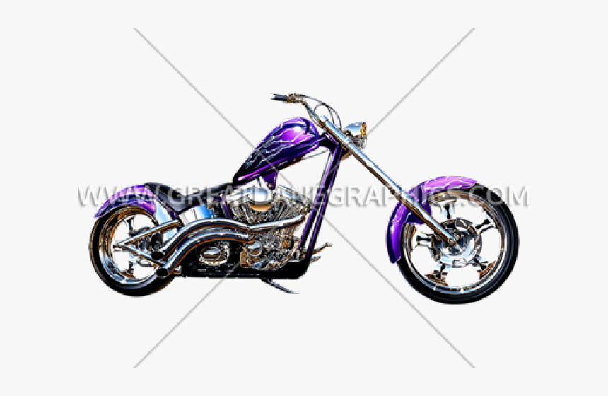 Transparent Motorcycle Chopper Clipart, HD Png Download, Free Download