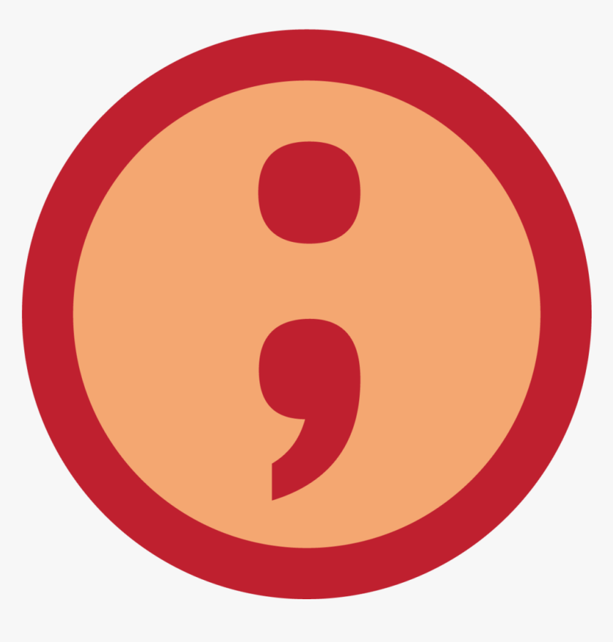 An Icon Showing A Semicolon, HD Png Download, Free Download