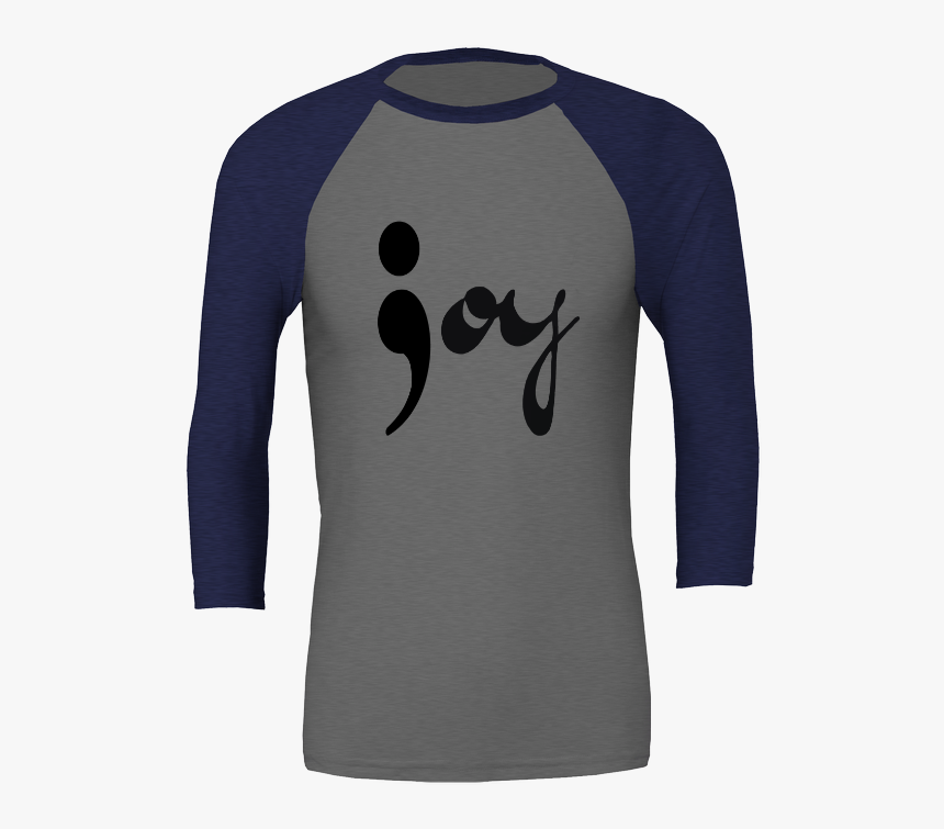 Joy Semicolon Unisex 3/4 Sleeve T Shirt, HD Png Download, Free Download