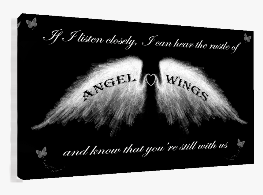 Angel Wings Wall Art Picture "if I Listen Closely, HD Png Download, Free Download