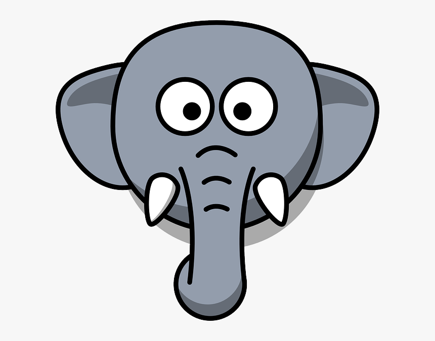 Elephant Head Clip Art, HD Png Download, Free Download