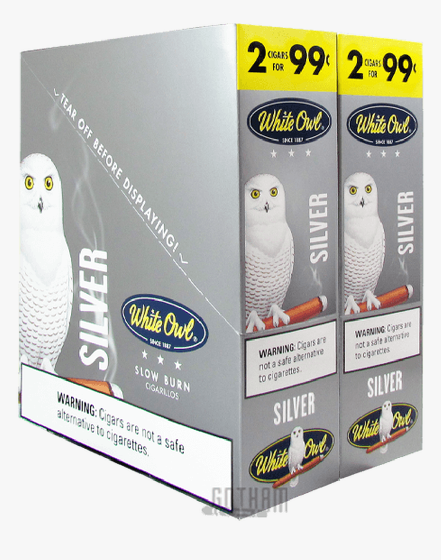 White Owl Cigarillos Silver Box, HD Png Download, Free Download