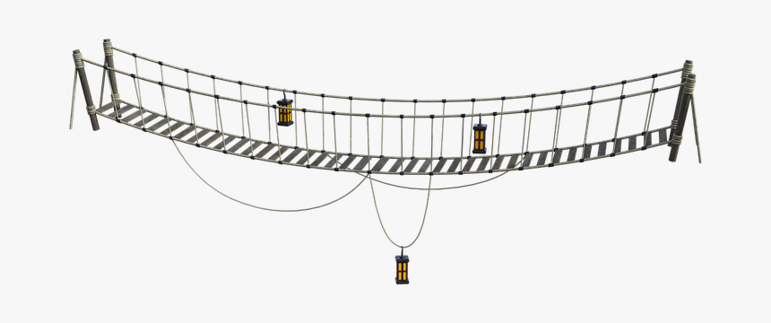 Bridge, Ropes, Lanterns, Swing, Water, Sway, Sky, HD Png Download, Free Download