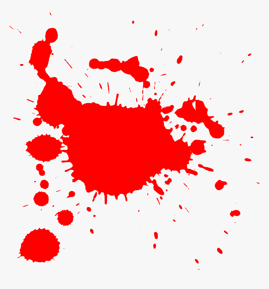 Transparent Background Red Paint Splatter, HD Png Download, Free Download