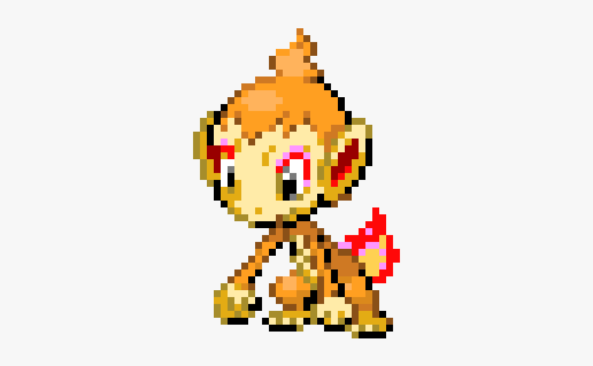 Chimchar Pixel Art Grid, HD Png Download, Free Download