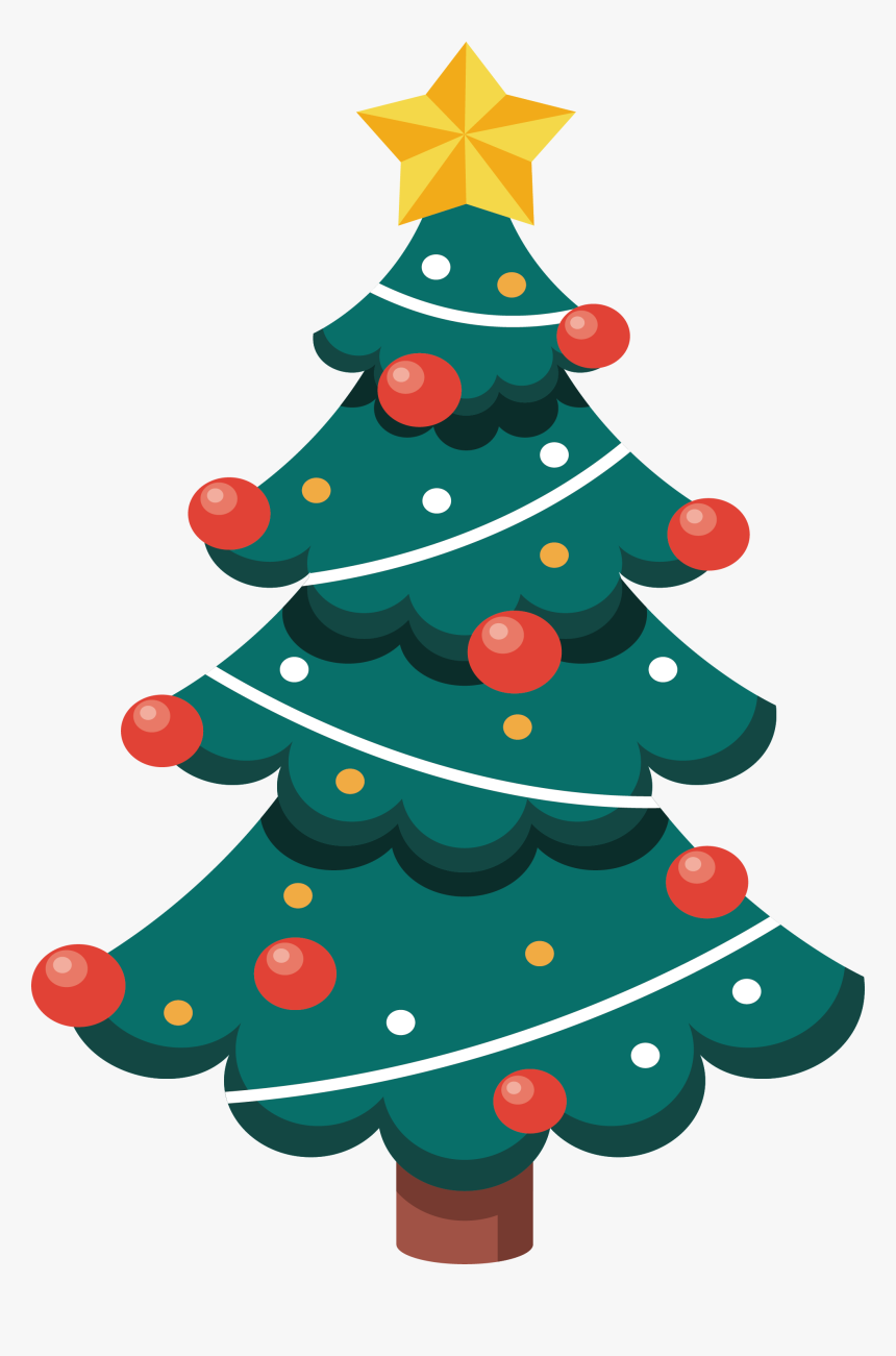 Transparent Cartoon Christmas Tree Png - Christmas Tree Vector Png, Png Download, Free Download