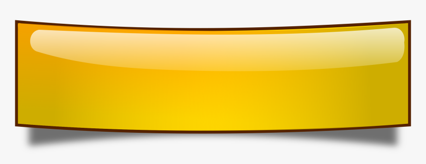 Orange Banner Png - Glossy Banner Png, Transparent Png, Free Download