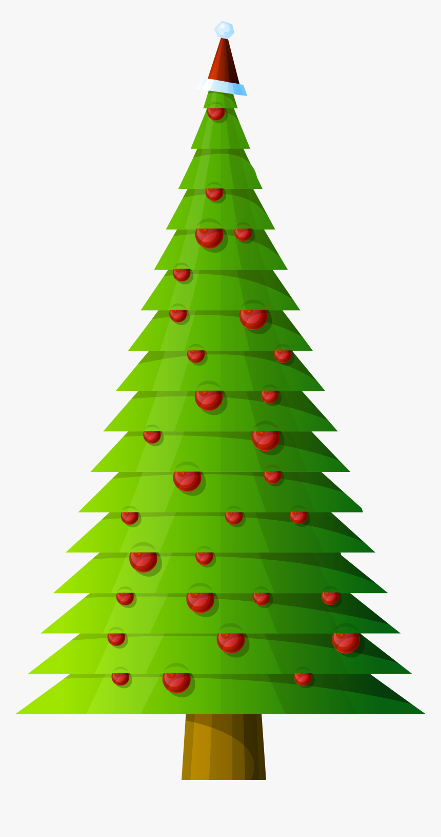 Modern Style Transparent Gallery - Free Christmas Tree Graphic, HD Png Download, Free Download