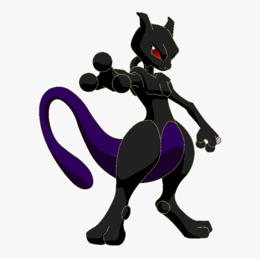 Void Mewtwo - Pokemon Mewtwo Black, HD Png Download, Free Download