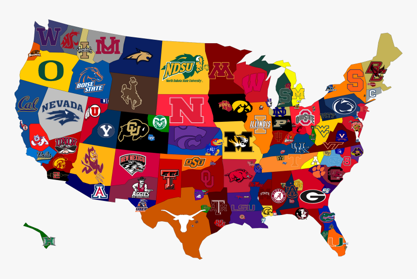United States College Maps, HD Png Download, Free Download